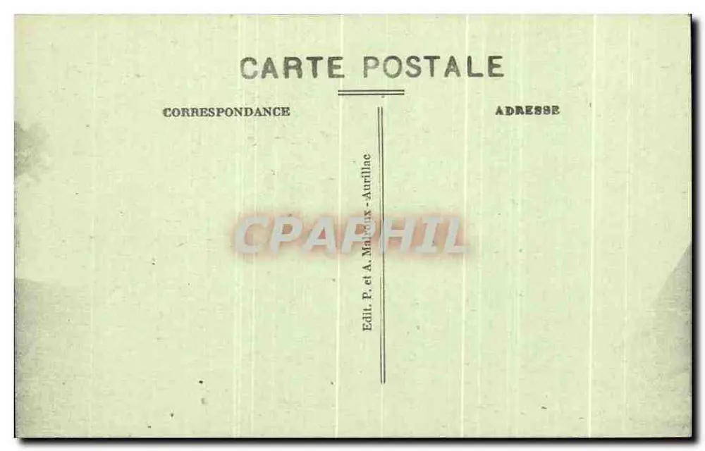 Kirche von Moissac — Das pittoreske Cantal — Verlag P. et A. Malraux - Aurillac - Rückseite