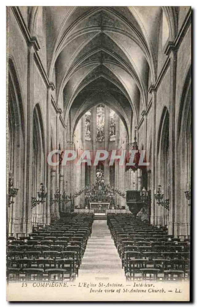 Compiegne — A Igreja de São Antônio — Interior - Frente