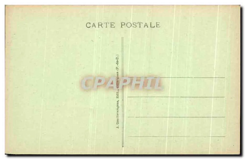 See Pavin und der Puy de Montchal, ein quartäres Vulkangebirge — a.d'o. - 125 — J. Goustermagna, Olligues (P.-de-D.) - Rückseite