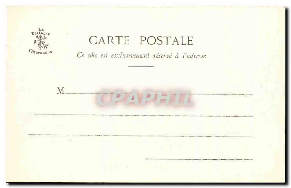 Cancal - Les Parcs — Sammlung A. Waron, St-Brieuc — n° 745 - Rückseite