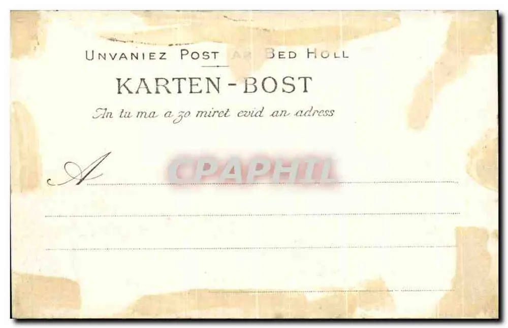 Paimpol — Die Goelettes. Blick von hinten, aufgenommen vom Südquai — Sammlung Vell, n° 2548 - Rückseite