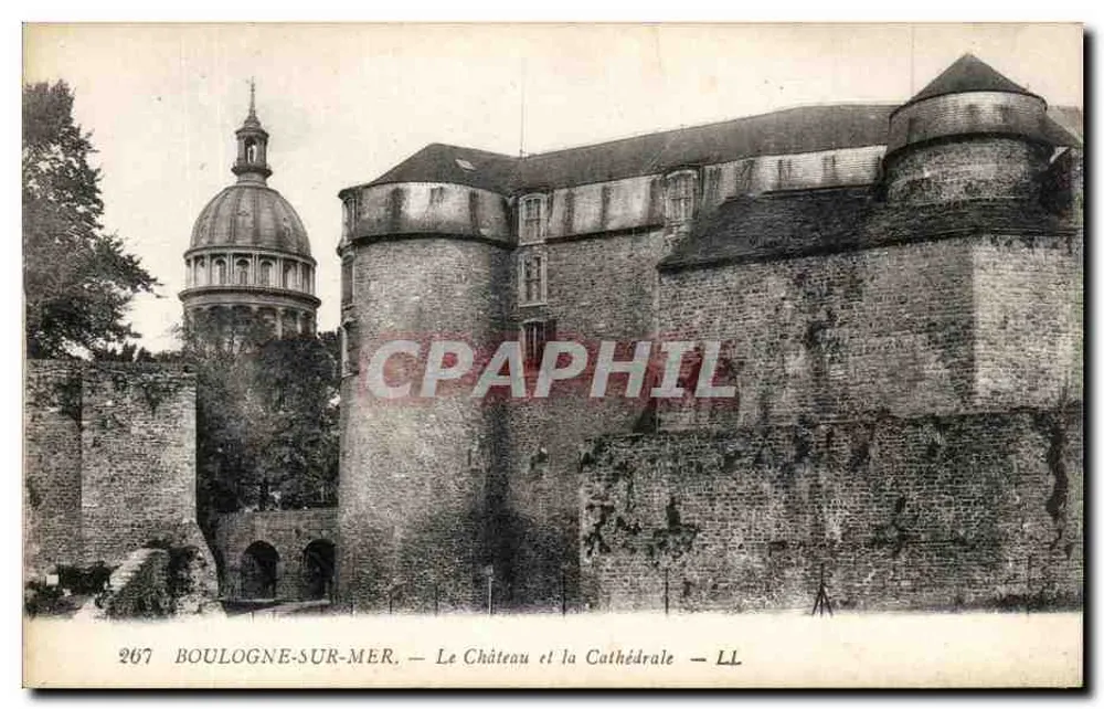 Boulogne-sur-Mer — Schloss und Kathedrale — LL - Vorderseite