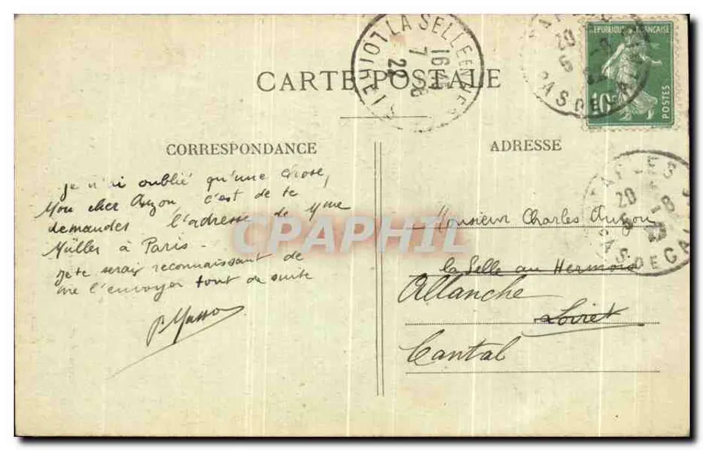 Der neue Calvaire — Verlag Slevenard, Boulogne-sur-Mer, Nr. E.S. 2635 - Rückseite