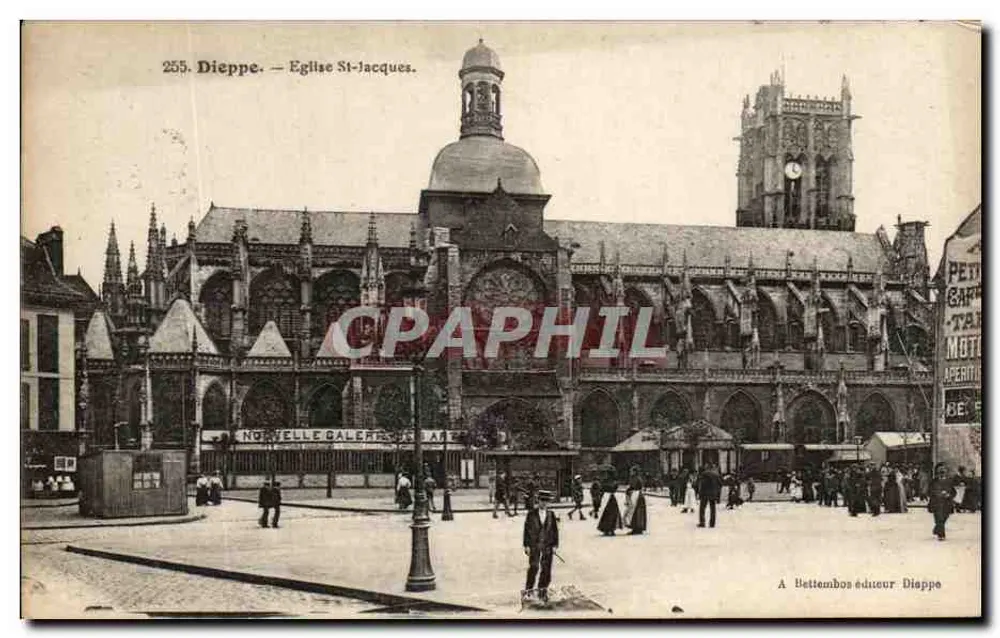 Dieppe — Igreja de São Jacinto — A. Bettembos editor, Dieppe - Frente
