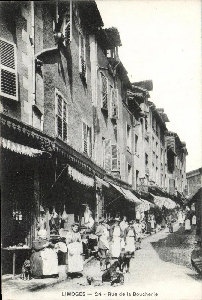 Limoges — Rue de la Boucherie — éditeur imprimeur non visible, n° 24 - Frente