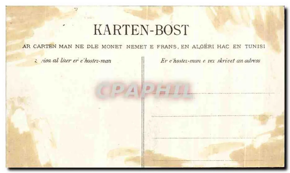 Mercado com mulheres de coifas brancas — Quimper — editor desconhecido - Verso