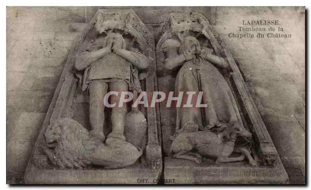 Lapalisse. Grab der Kapelle des Schlosses — Verlag Chabert - Vorderseite