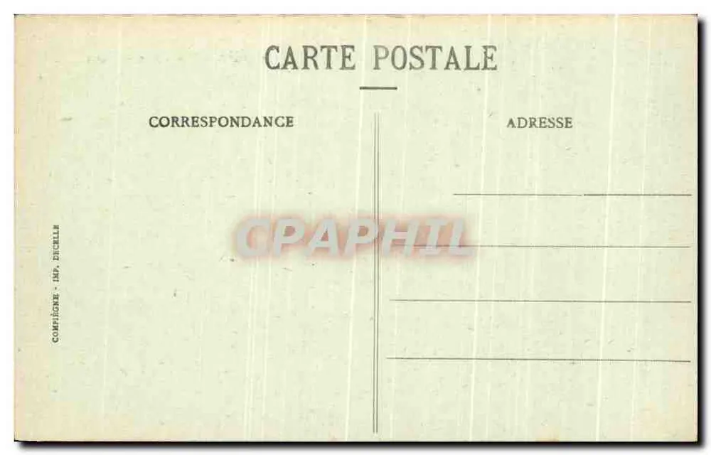 Compiègne - Het Hôtel du Rond-Royal — Imp. Écuelle - Achterkant