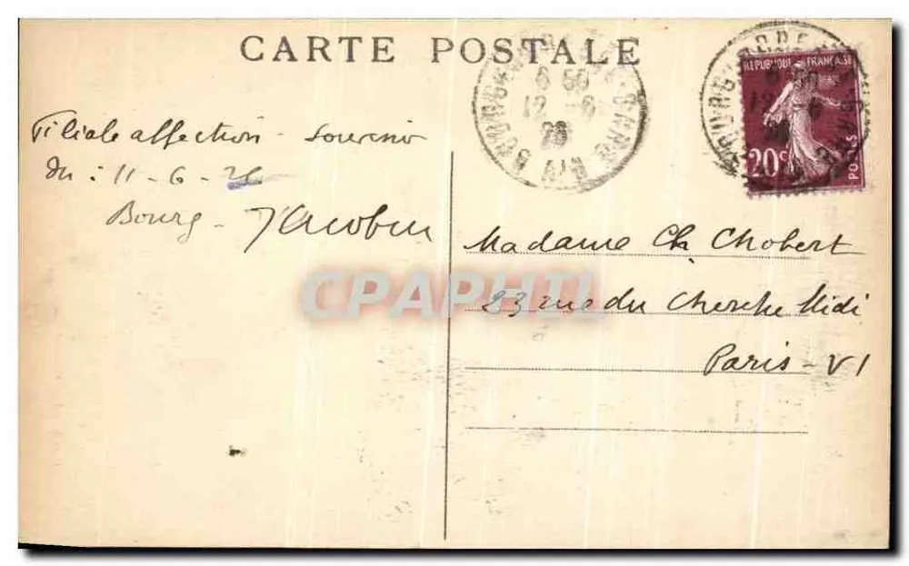 Bourg — Maison de Bois, rue du Palais — L. Ferrand, edit. Bourg - Verso