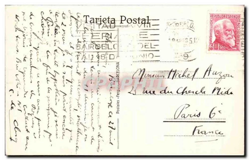 Murcia — Teilansicht und Fluss Segura — unbekannter Verlag, Seriennummer 3 - Rückseite