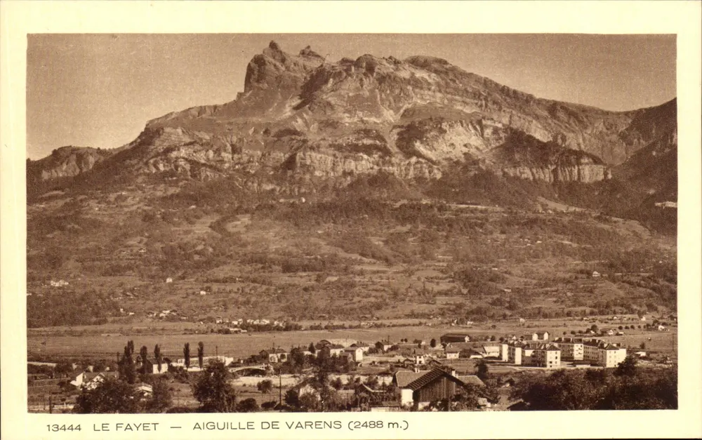 Le Fayet — Aiguille de Varens (2488 m.) — Collection La Savoie, Braun & Cie, Dornach - Vorderseite