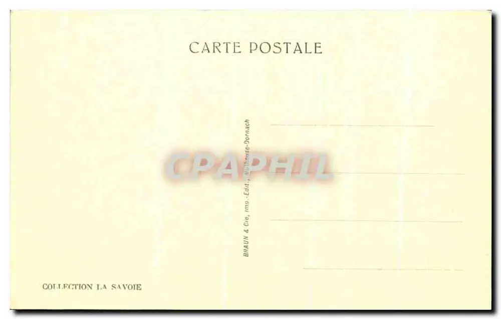 Le Fayet — Gipfel von Platé und Fiz — Collection La Savoie - Rückseite