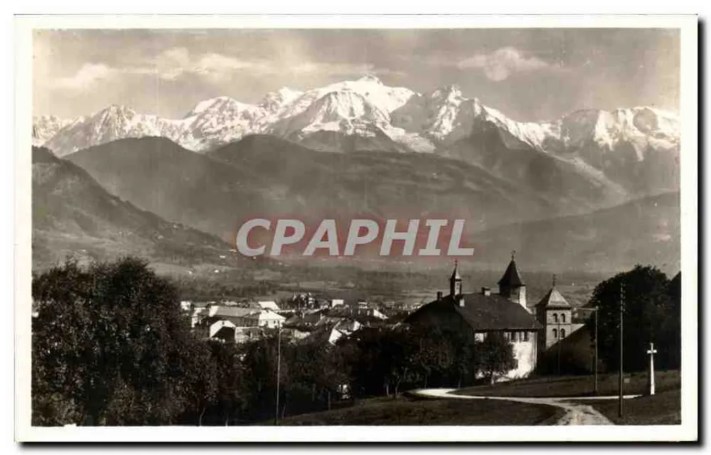 Sallanches (Haute-Savoie) — Schloss der Schwestern und Mont Blanc — Edition Cilla Froz, Sallanches - Vorderseite