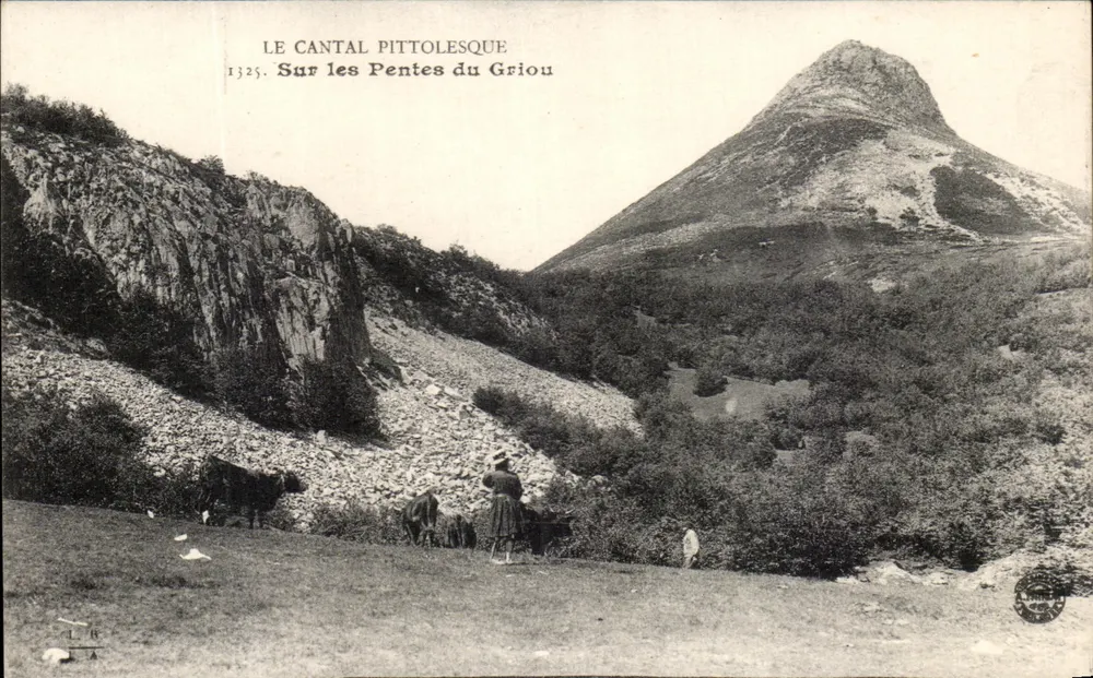 Der pittoreske Cantal — Auf den Hängen des Griou — Verlag L. B. A. Nr. 1325 - Vorderseite