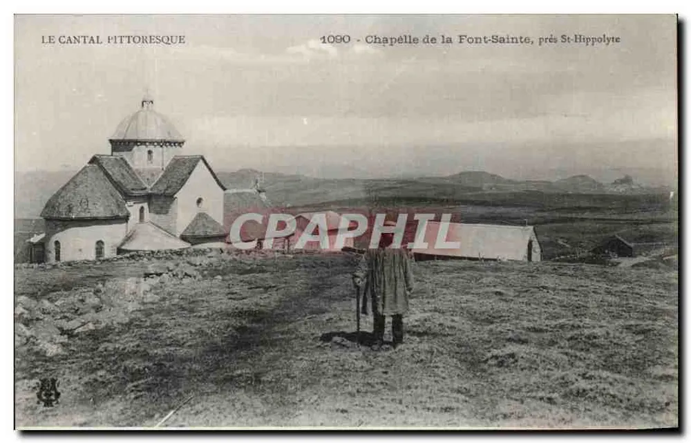 Kapelle von Font-Sainte, nahe St-Hippolyte — Der pittoreske Cantal — 1090 - Vorderseite