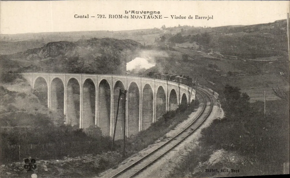 Viadukt von Barrajol — Cantal — Riom-ès-Montagne — Barbat, Verlag Bort - Vorderseite