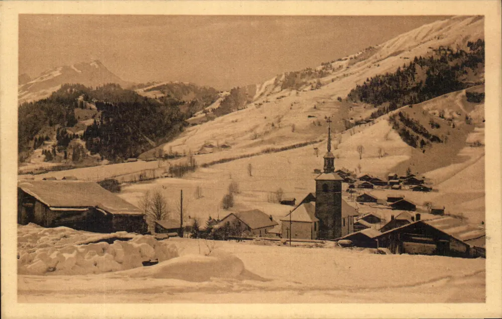 Les Contamines (Haute-Savoie) y el Col du Joly — Camors, Fot. Comblier - Anverso