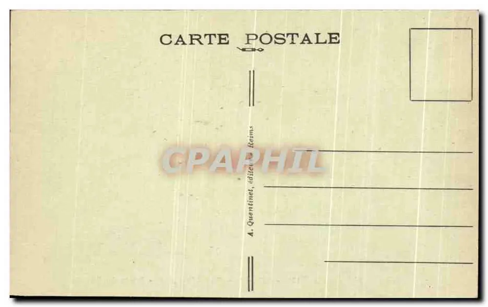 Reims — Rue Libergier - Place du Parvis — A. Quantinet, Verlag Reims - Rückseite