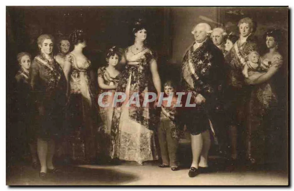Die Familie von Carlos IV — Goya, Museo del Prado 726 — Fototypie Haister & Meret, Madrid - Vorderseite