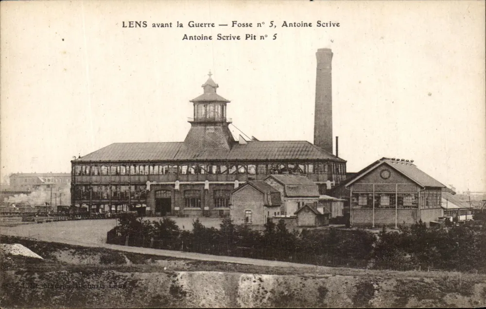 Lens vor dem Krieg — Fosse n° 5, Antoine Scrive - Vorderseite