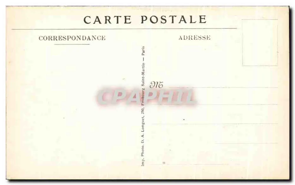 Arras — Ansicht der Rue des Lousez zerstört während des Krieges 1914-1916 — Charles Ledieu, Verlag Arras - Rückseite