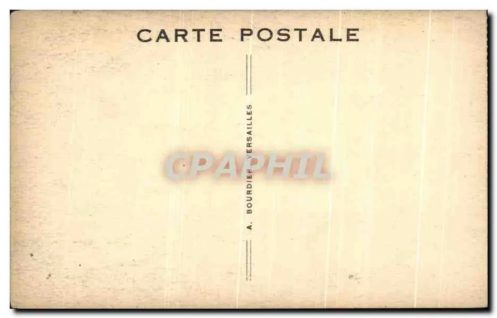Malmaison — Salão de Bilhar — A. Bourdier, Versailles - Verso