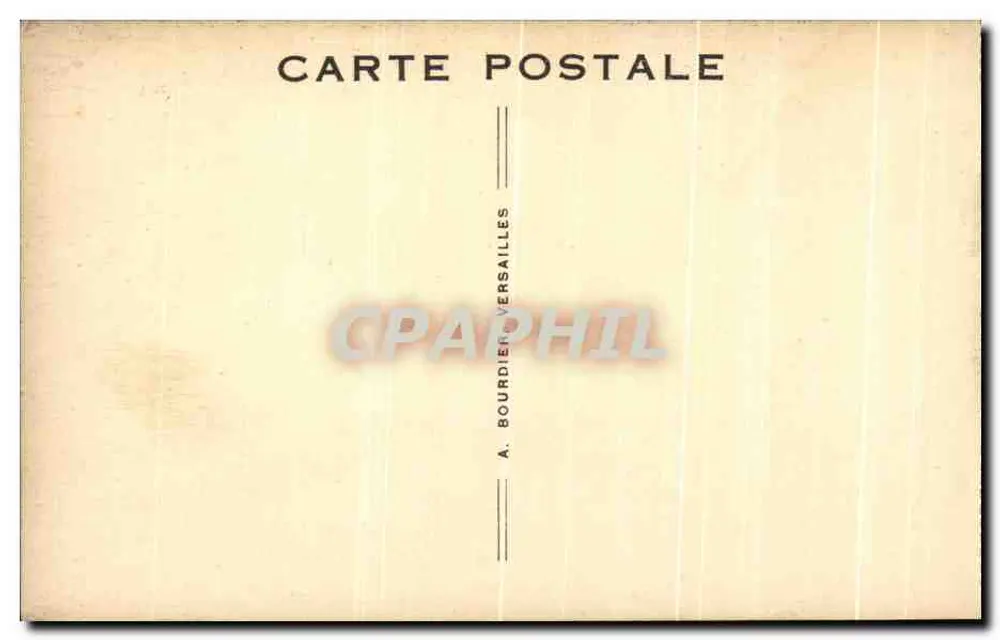 Malmaison — Fachada oeste & cedro de Joséphine — A. Bourdien, Versailles - Verso