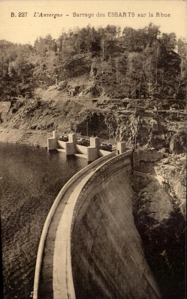 Auvergne - Staudamm der Essarts an der Rhue — Edition Pierre Madouix, n° B.227 - Vorderseite
