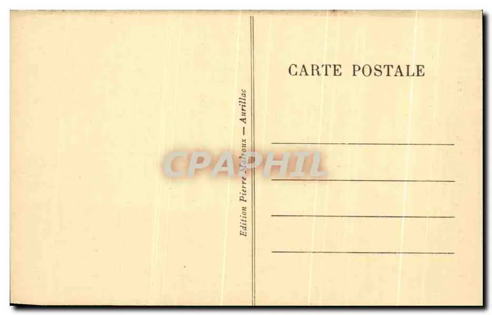 Auvergne - Mühle von Coindre an der Rhue — B.235 - Rückseite