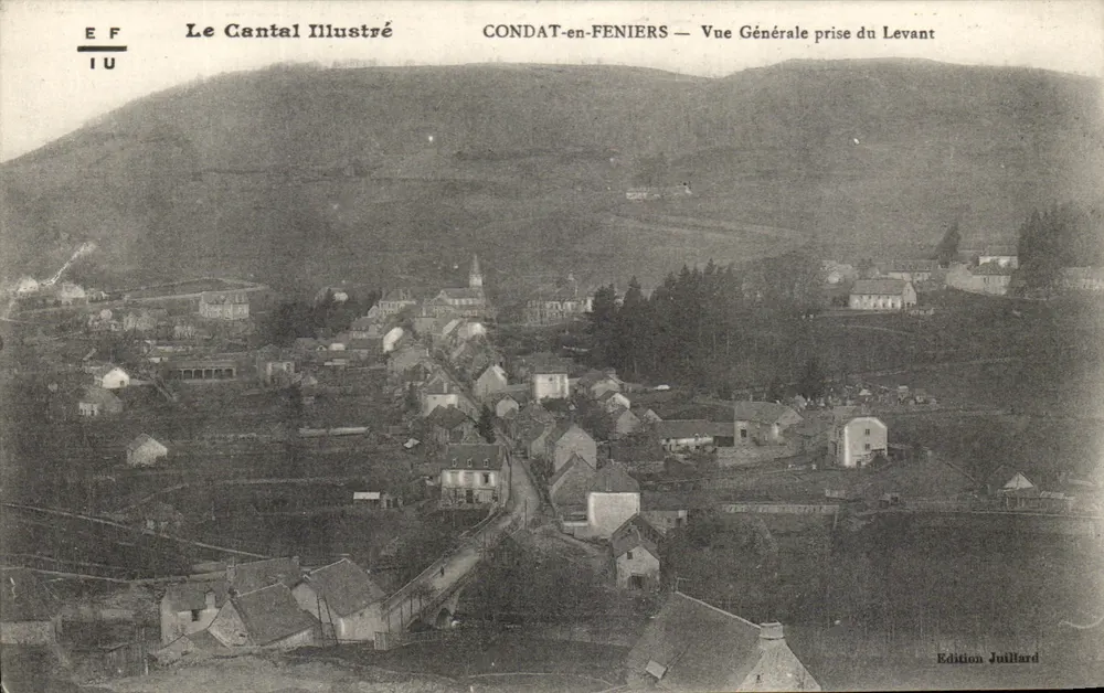 CONDAT-en-FENIERS — Allgemeiner Blick von Osten — Édition Juillard - Vorderseite