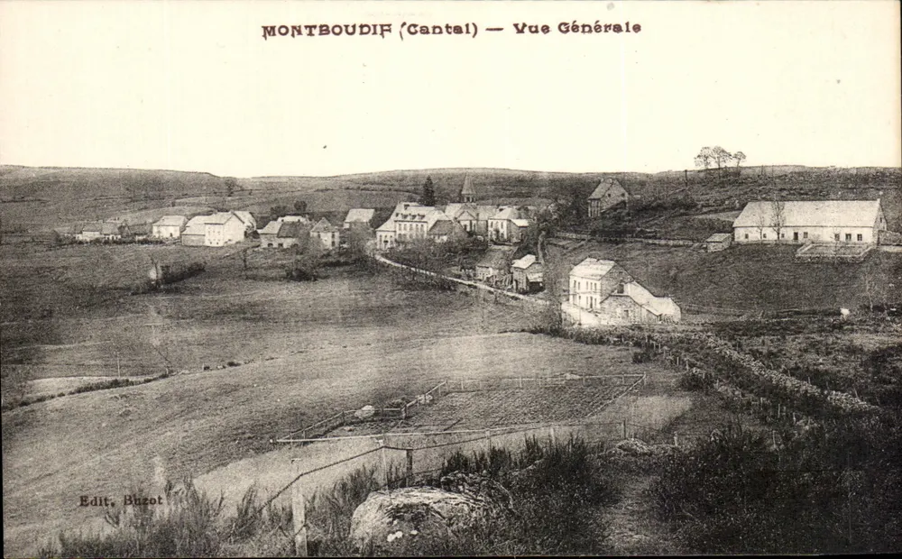 Montboudif (Cantal) — Widok Ogólny — Wyd. Buzot - Awers
