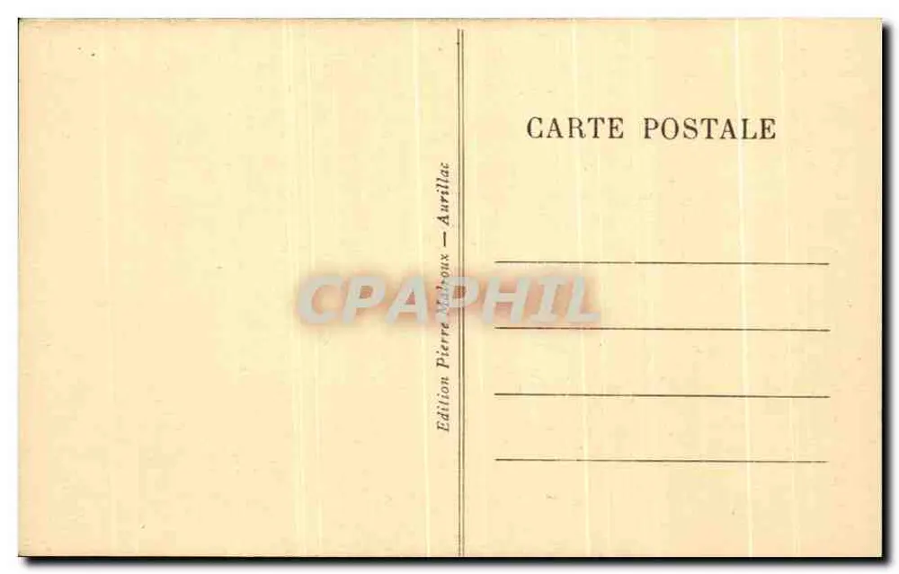Auvergne — Fabrik COINDRE an der Rhue — B.235 - Rückseite
