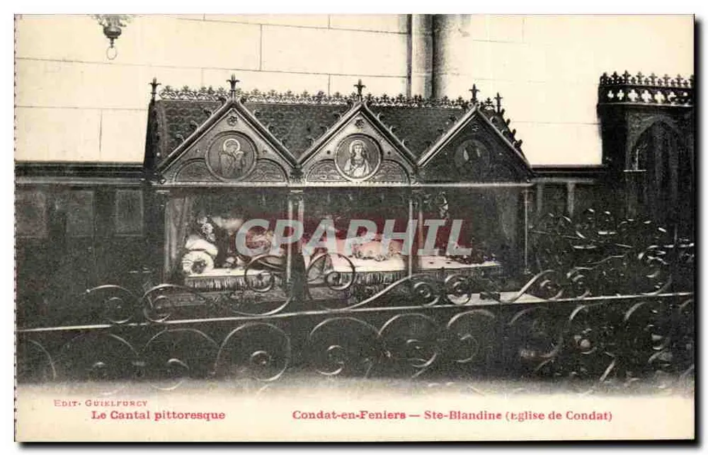 Condat-en-Feniers — Ste-Blandine (Kirche von Condat) — Edit. Guikelfurcy - Vorderseite