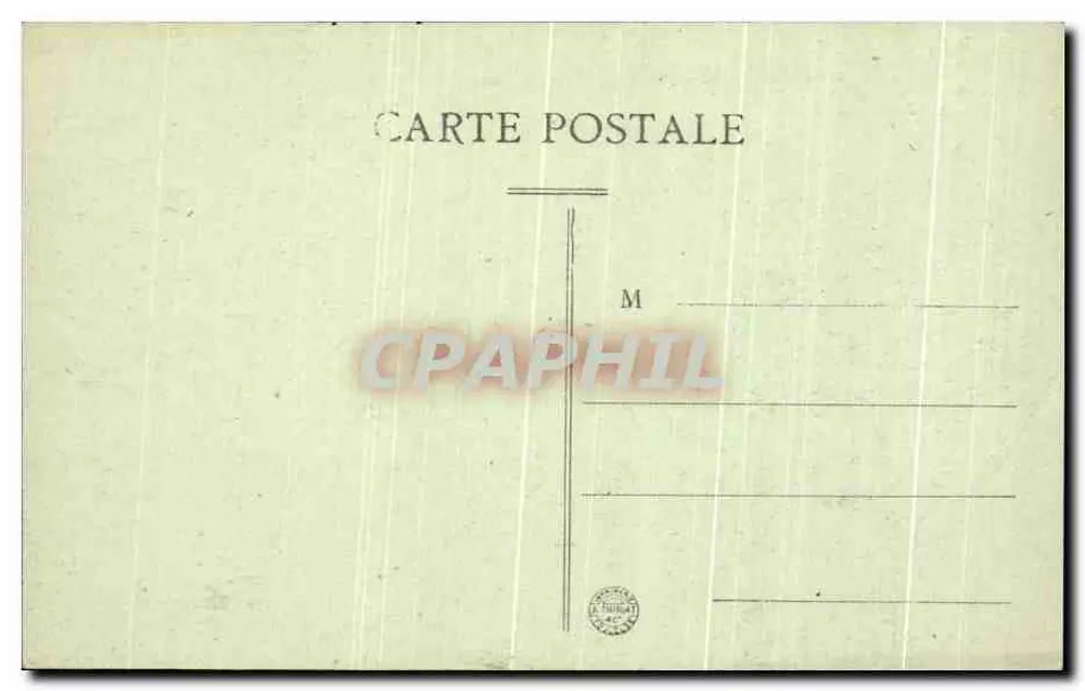 Rochers de Chamallières beim Abstieg vom Pliomb du Cantal, nahe Albepierre — Der pittoreske Cantal — Verlag L. B. (L. B. L.A.) - Rückseite