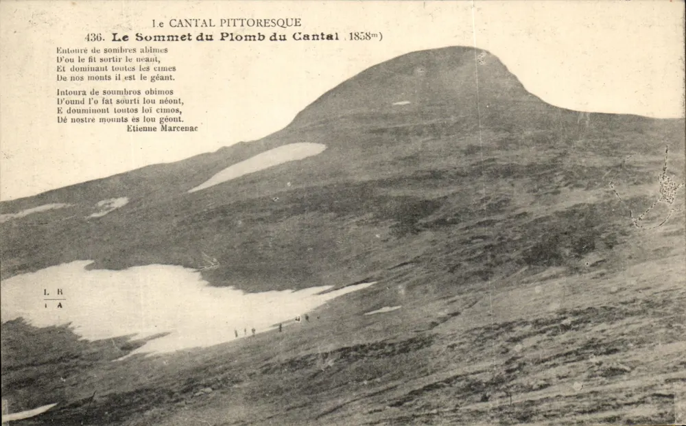 Der Gipfel des Plomb du Cantal — 1858m — Verlag: Le Cantal Pittoresque, n° 436 - Vorderseite