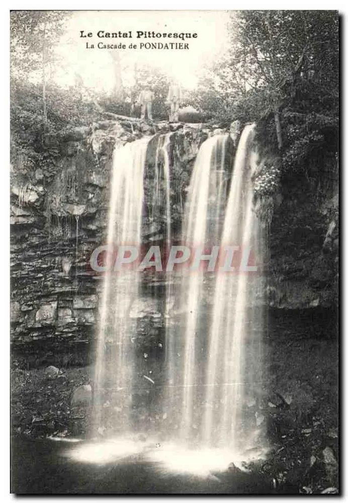 A Cachoeira de PONDATIER — O Cantal Pintoresco — editor não visível - Frente