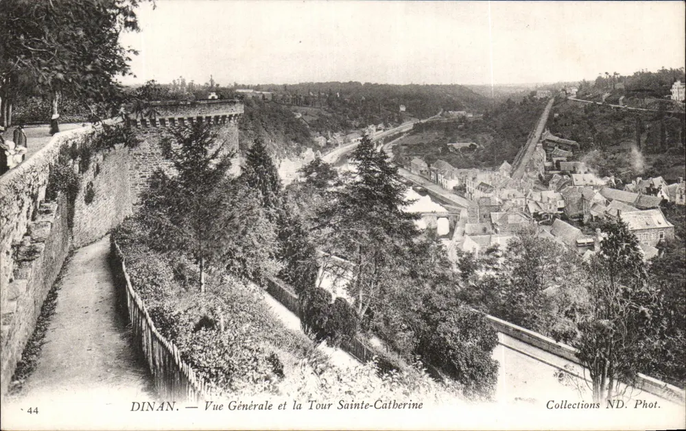 Dinan — Allgemeiner Blick und Turm Sainte-Catherine — Collections ND. Phot. n°44 - Vorderseite