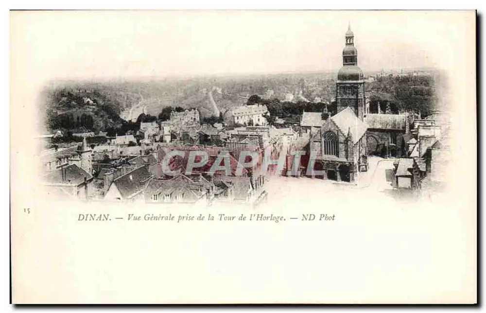 Dinan — Allgemeiner Blick von der Turmuhr — ND Phot - Vorderseite