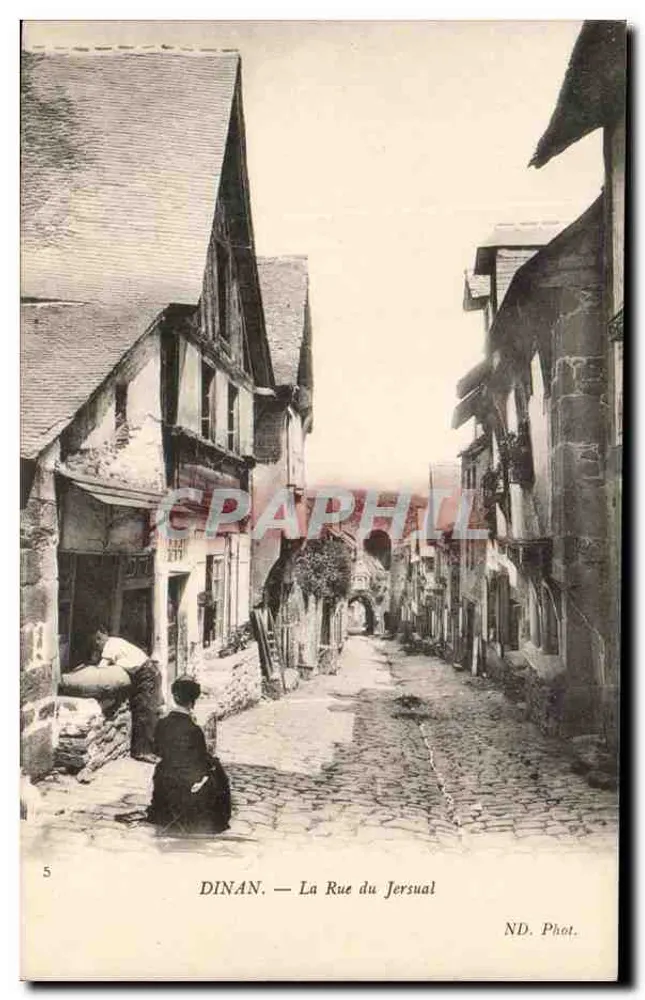Dinan — A Rua do Jersual — ND. Fot. - Frente