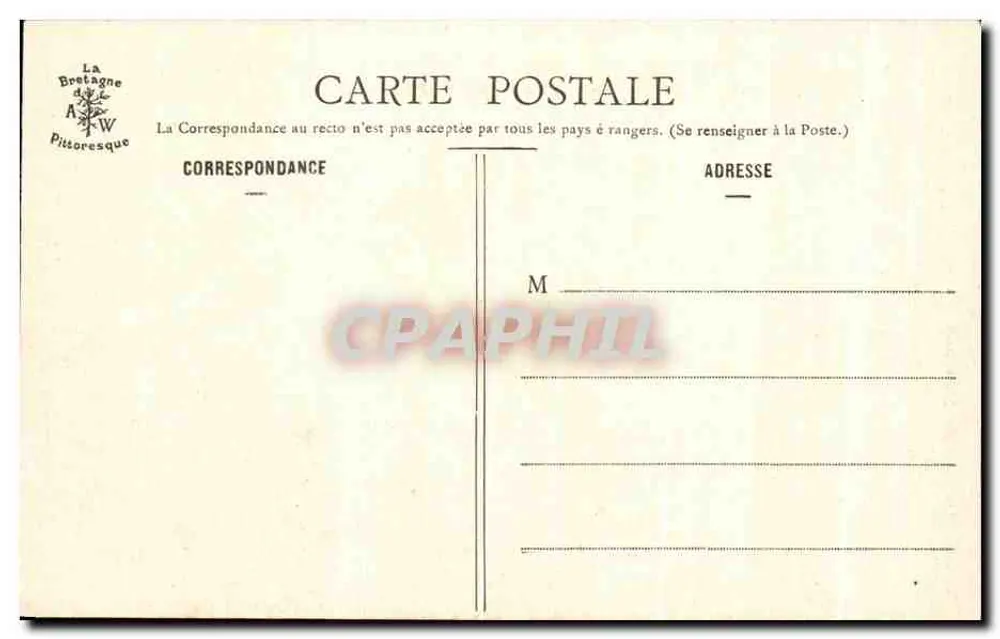 Ploumanach - Der Gnome — Sammlung A. Warren, St-Brieuc - Rückseite