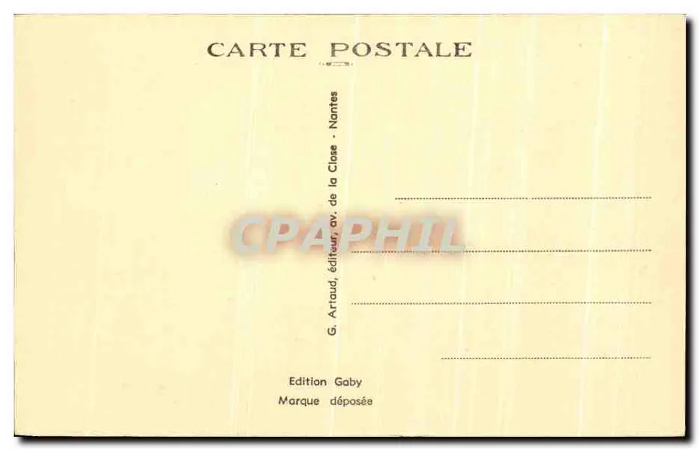 VANNES (Morbihan) — Estátua do Conde de Richemont — Edição Gaby - Verso