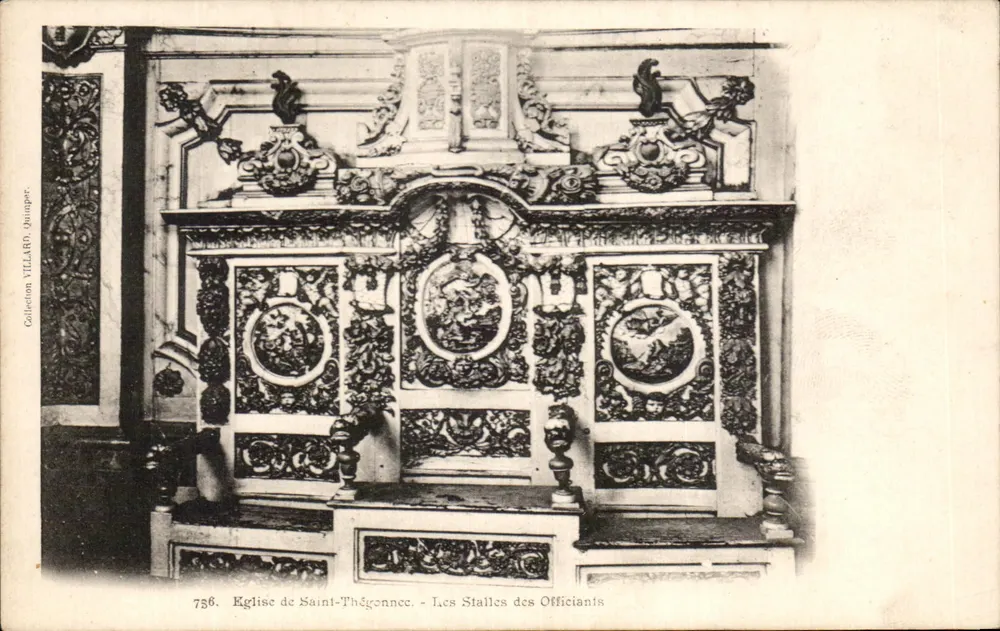 Kirche Saint-Thégonnec - Die Stühle der Offiziere — Sammlung VILLARO, Quimper, n° 756 - Vorderseite