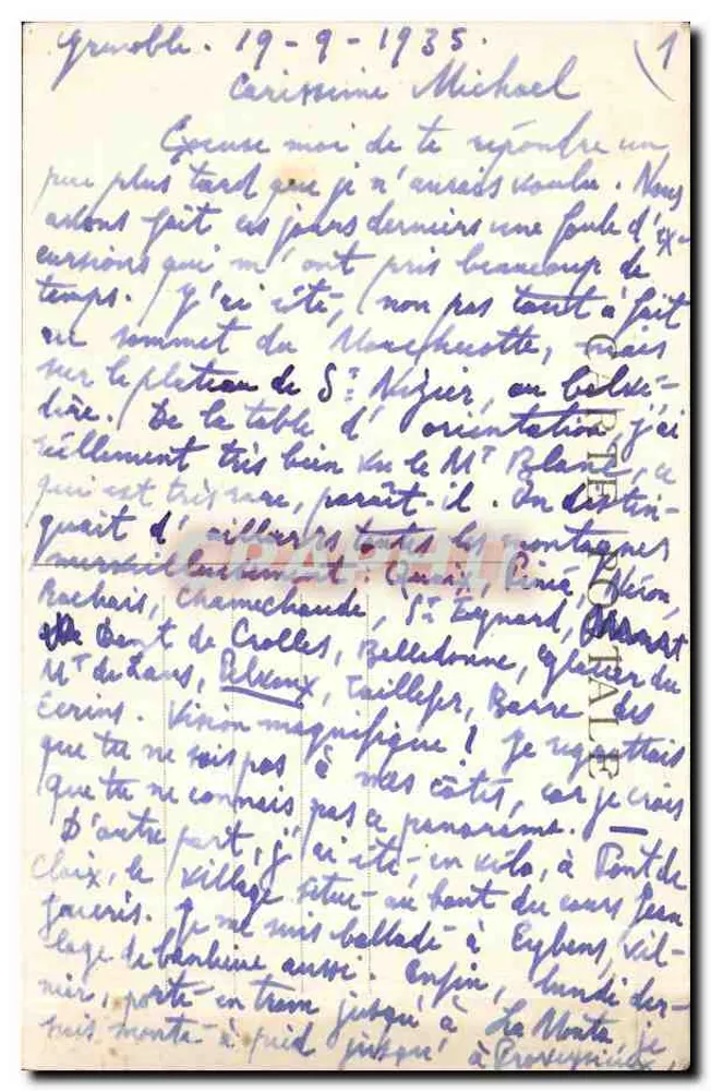 Dauphiné — Tunnel auf der Straße nach Saint-Pancrasse — Verlag CL.A.V. n° 0267 - Rückseite