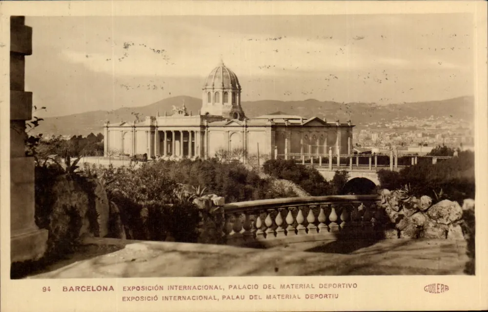 Barcelona — Exposição internacional, Palacio del Material Deportivo — Guillera, n° 94 - Frente