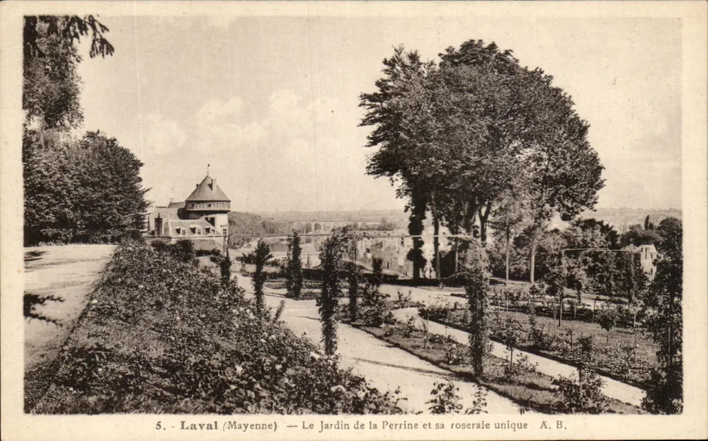 Laval (Mayenne) — Der Perrine-Garten und sein einzigartiger Rosenpark — A. B. - Vorderseite