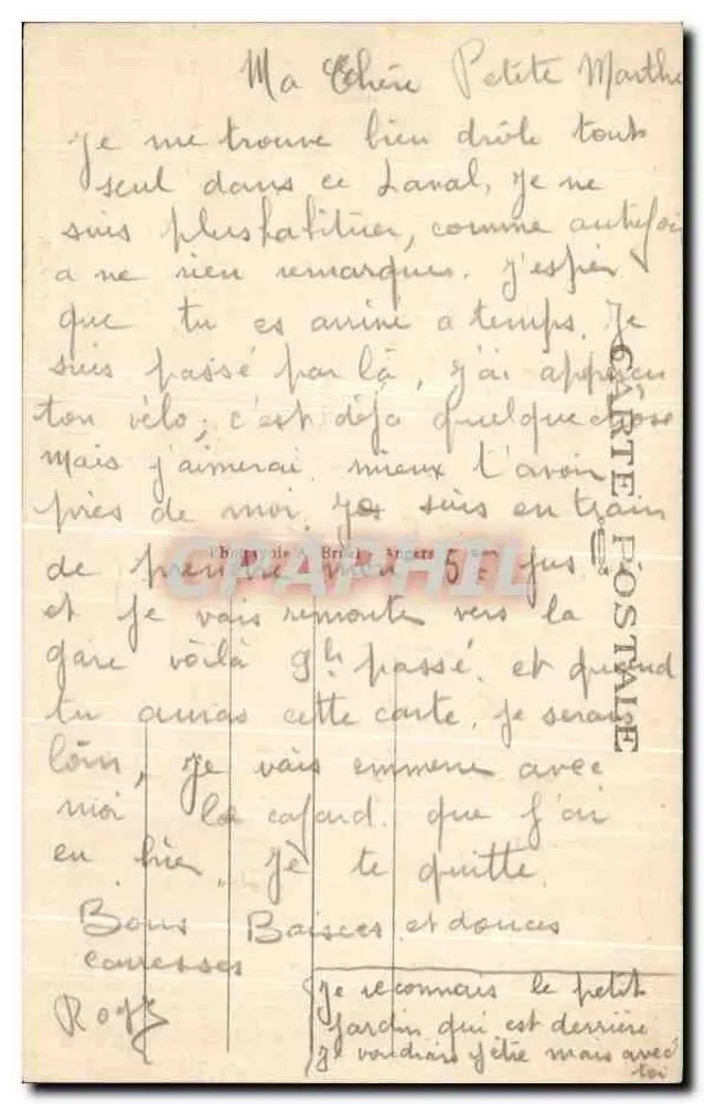 Laval (Mayenne) — Der Perrine-Garten und sein einzigartiger Rosenpark — A. B. - Rückseite