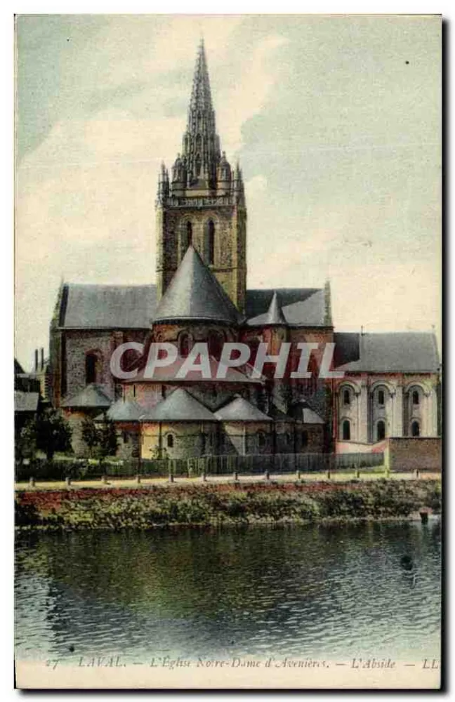 Laval — La Chiesa di Notre-Dame d'Avranches — L'Abside - Recto