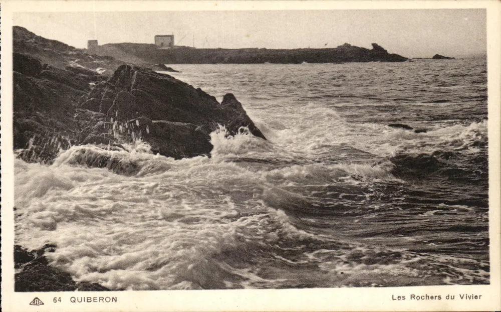 Os Rochos do Vivier — Quiberon — editor - Frente