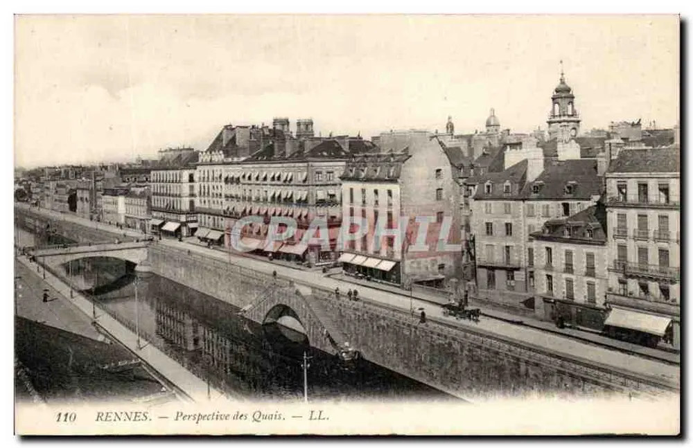 Rennes — Perspectiva dos Quais — LL. n°110 - Frente