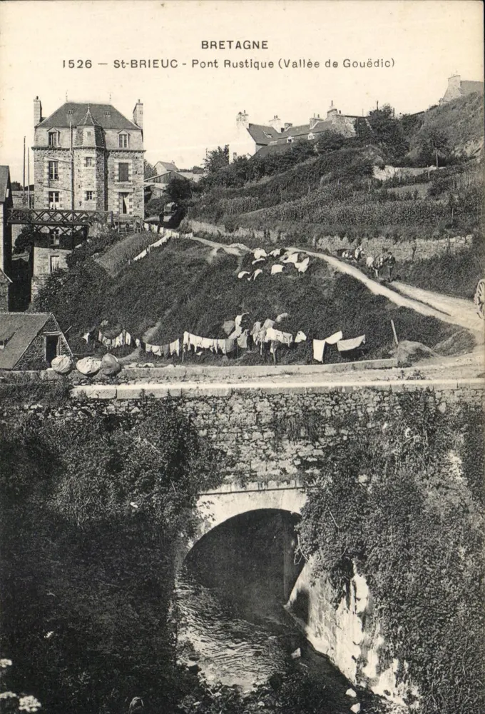 St-Brieuc - Pont Rustique (Vallée de Gouëdic) — Bretagne — editor não identificado, número de série não visível - Frente